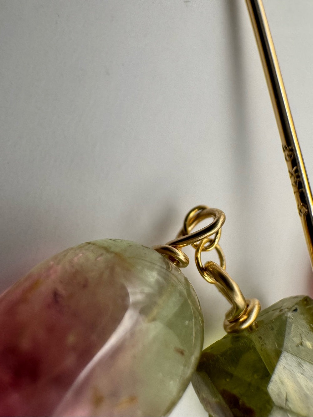 HKB3 Mixed Tourmaline Dangle hook Earrings