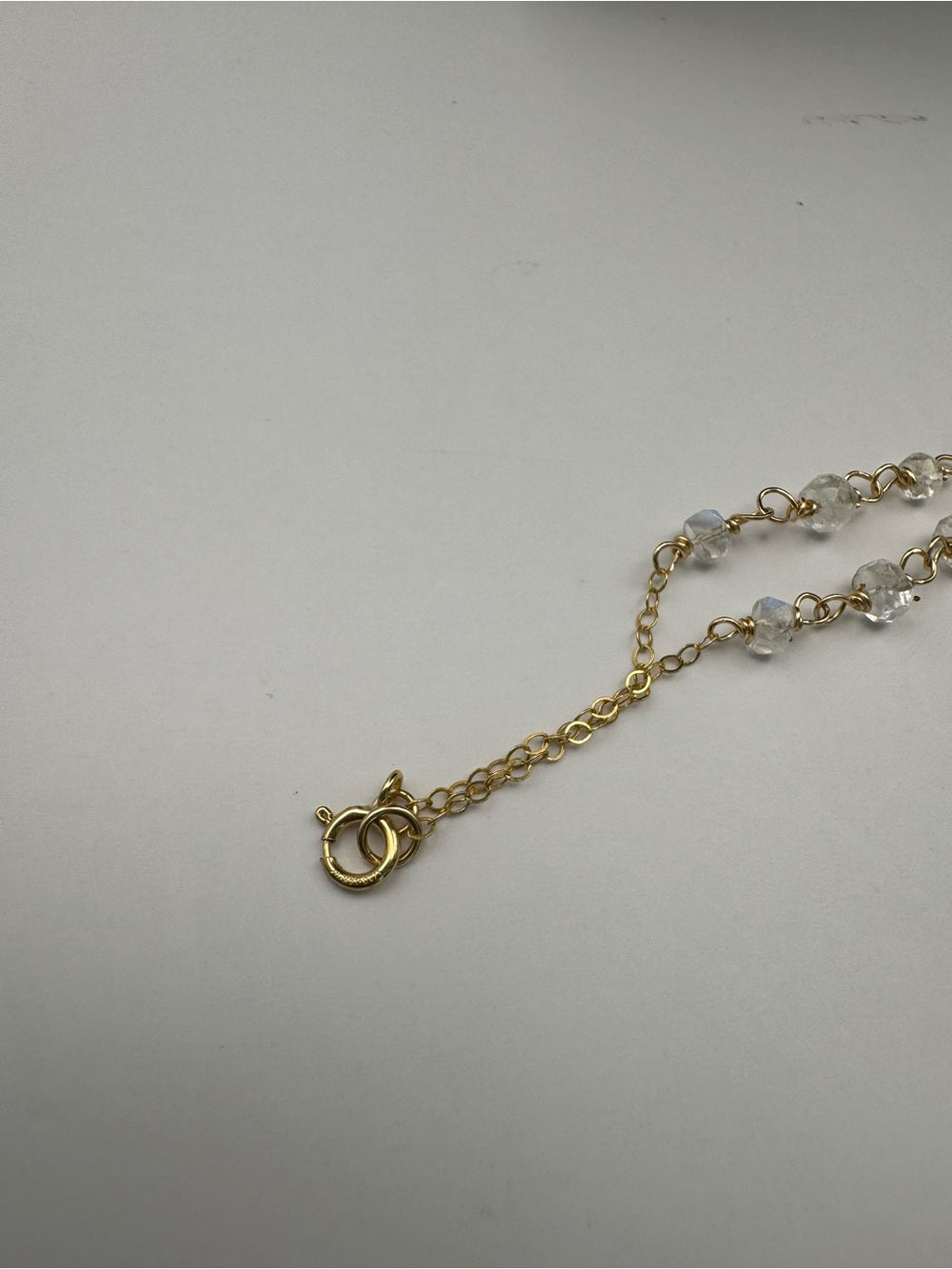 NB59 Moonstone Rondelle Necklace