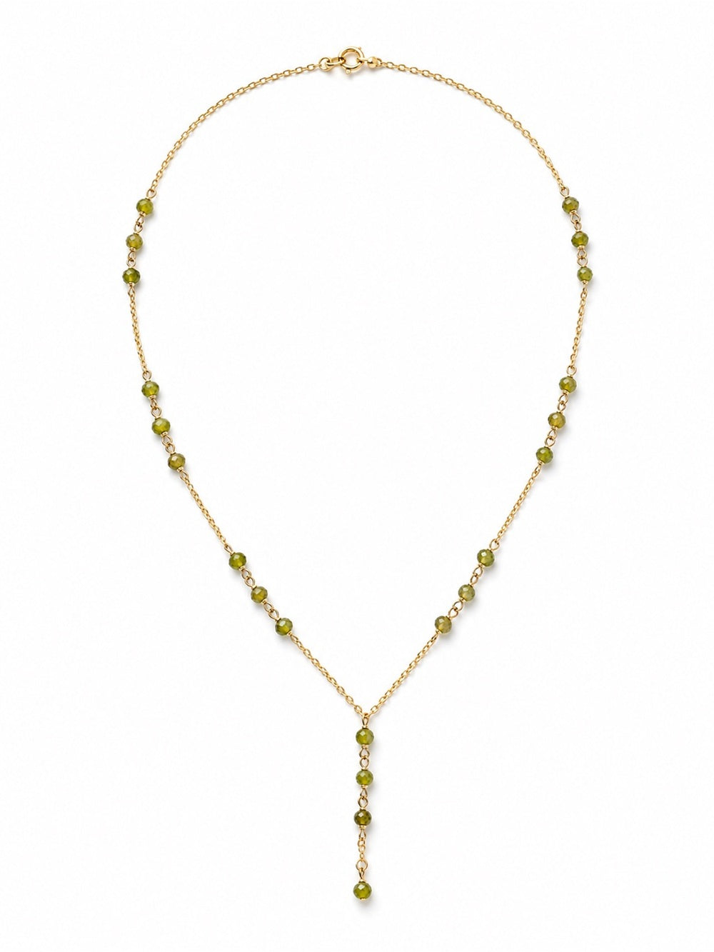 NB67 Lariat Vesuvianite Necklace