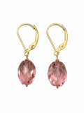 LE5 Morganite Lever Back Earrings
