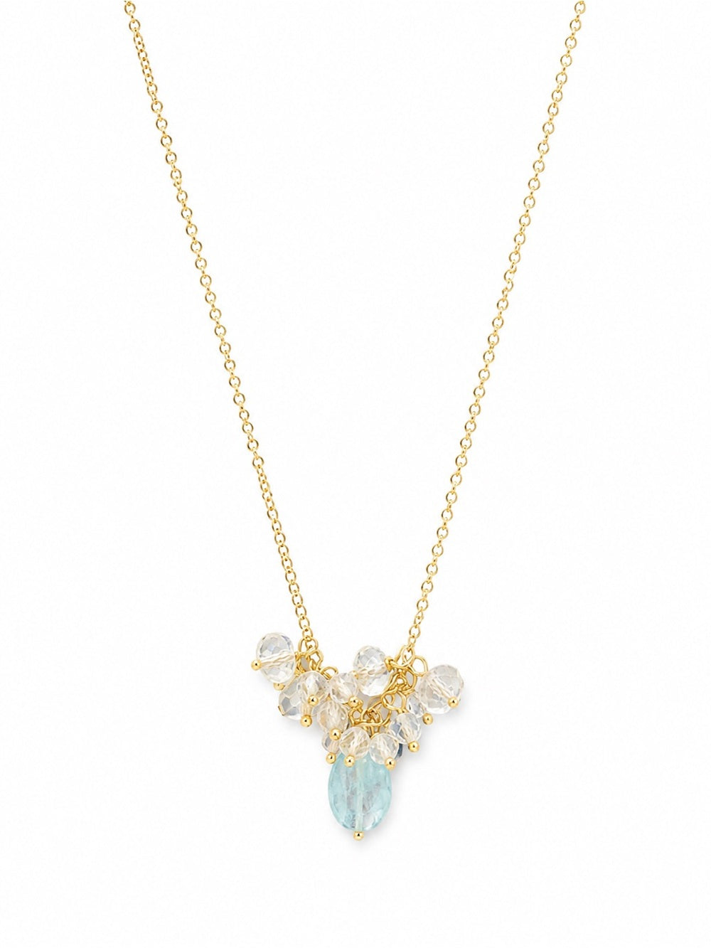Nc5 Kyanite and Lemon Quartz Necklace