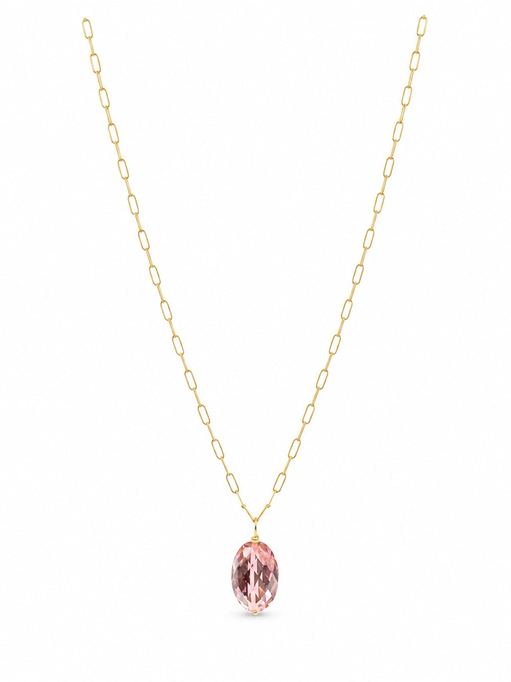 Nb71 Morganite Drop Necklace
