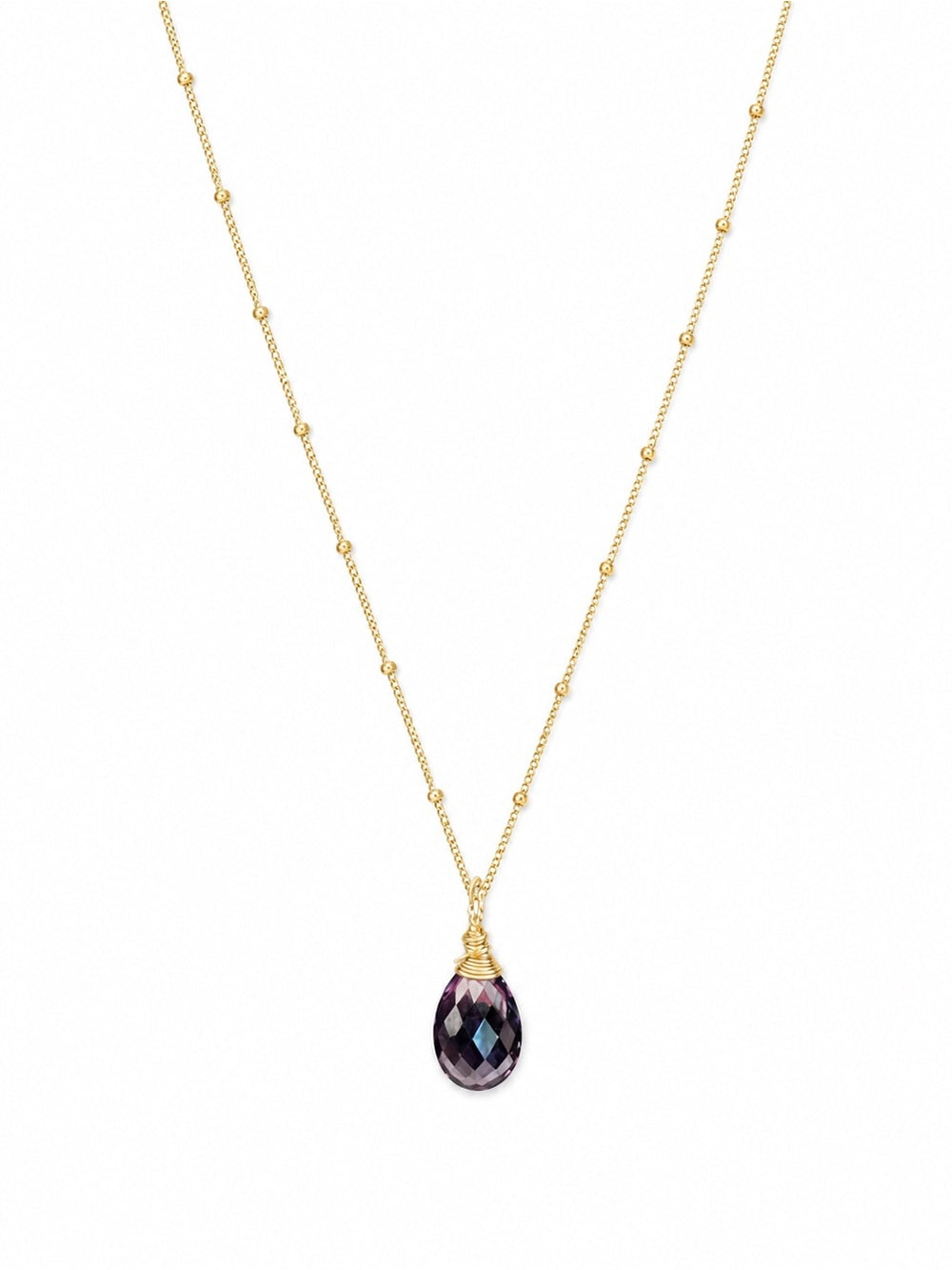 Nb100 Alexandrite Knot Necklace