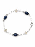 A37 Kyanite and Lemon Quartz Anklet