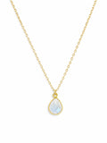 NB87 Moonstone Teardrop Necklace