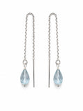 HKB74 Blue Topaz Threaders