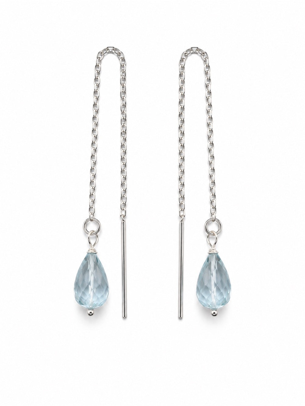 HKB74 Blue Topaz Threaders