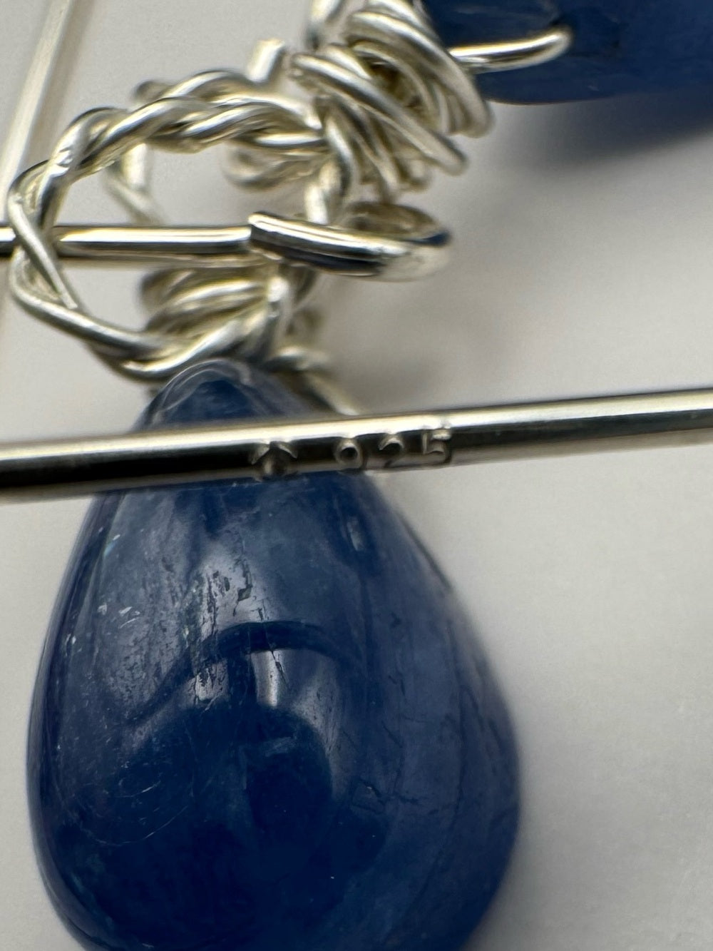 HKB5 Kyanite Chandelier Hook Earrings