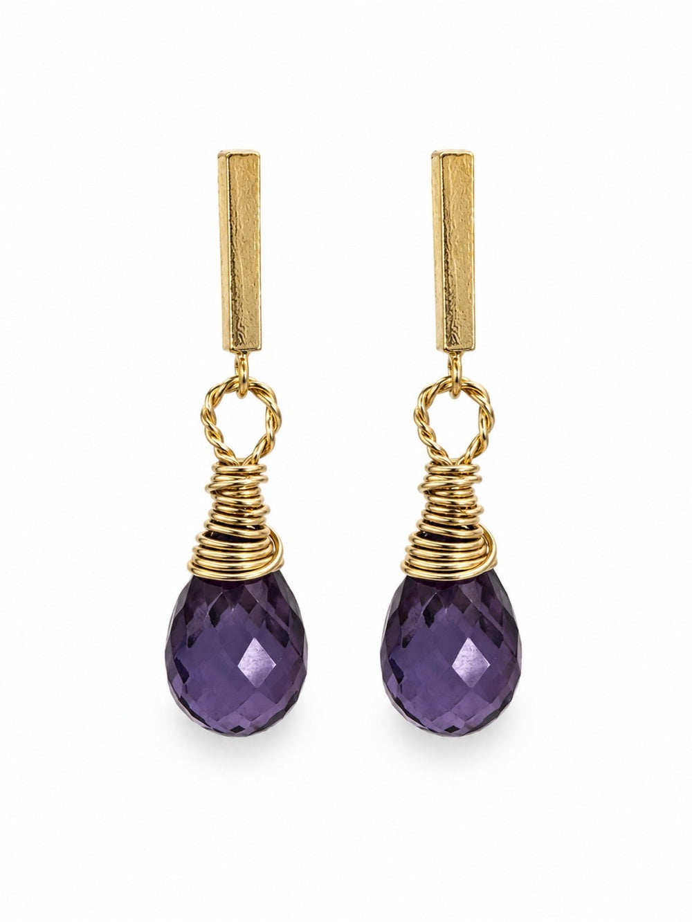 HKB111 Alexandrite Bar Post Earrings