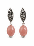 HKB15 Guava Quartz Bali Hook Earrings