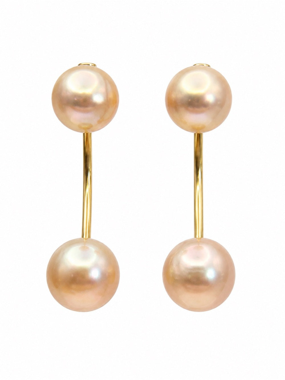 Floating Double Pearl Earring