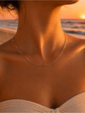 Two-Toned Alternating Paperclip Custom Necklace