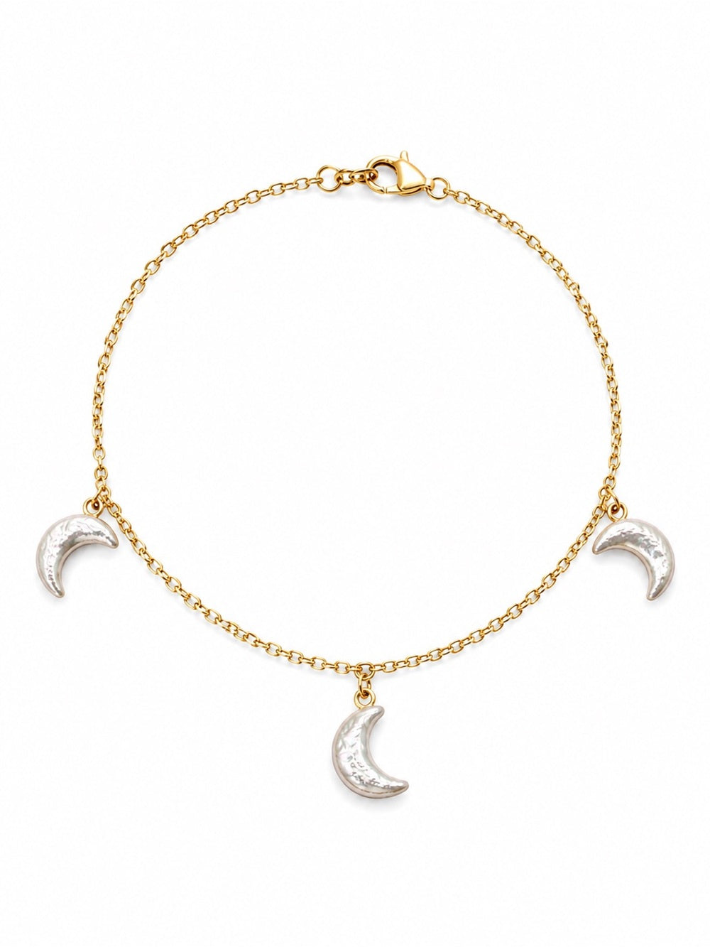 Freshwater Pearl Moon Bracelet/Anklet - Made to Order