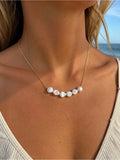 Freshwater Pearl Coin Necklace - Made to Order