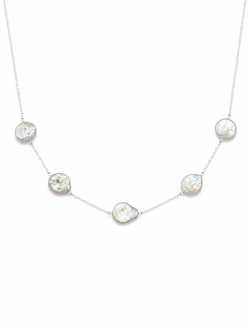 Freshwater Pearl Coin Necklace - Made to Order