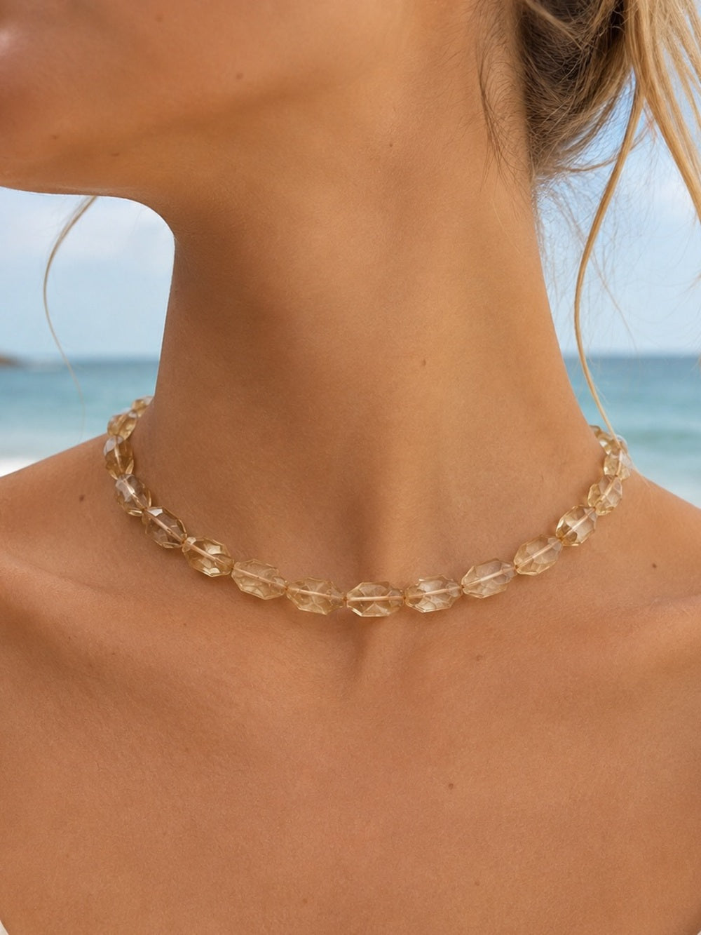 Natural Citrine Necklace - Made to Order