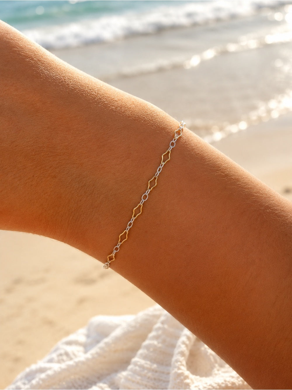 Ripple Two-Tone Custom Bracelet