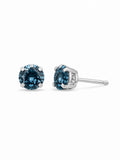 AAA CZ and Solid Gold Stud Earrings
