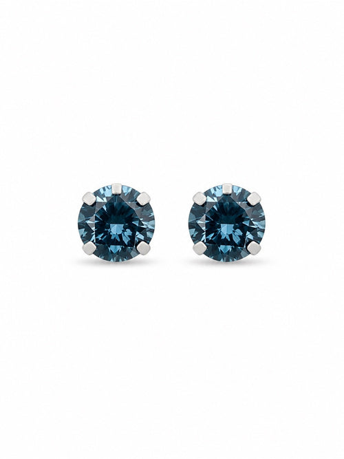 AAA CZ and Solid Gold Stud Earrings