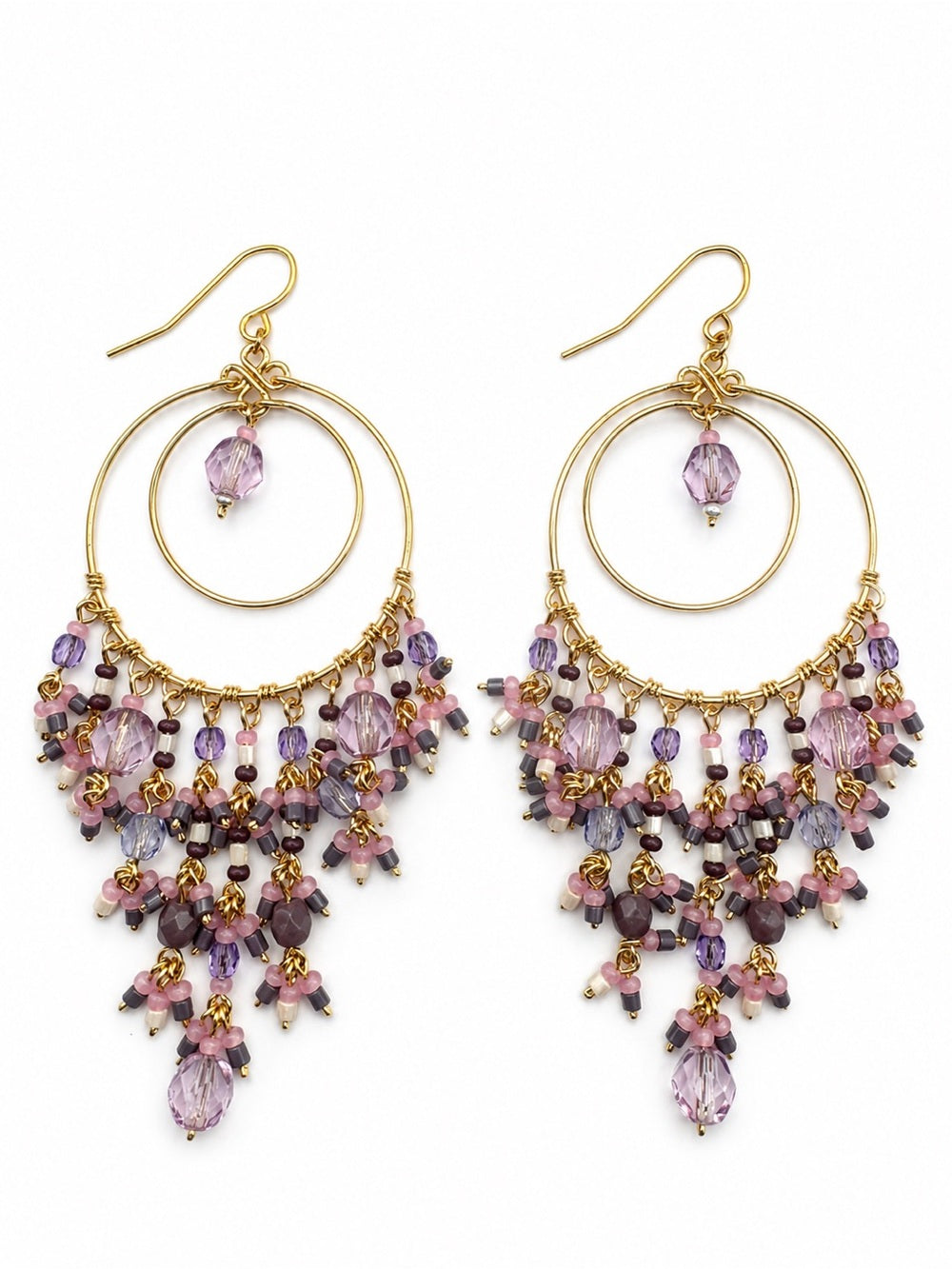 Lavender Chandelier Earrings