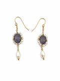 Stevie Pearl Tanzanite Earrings