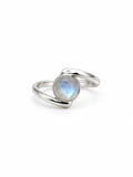 Moonstone Bypass Ring