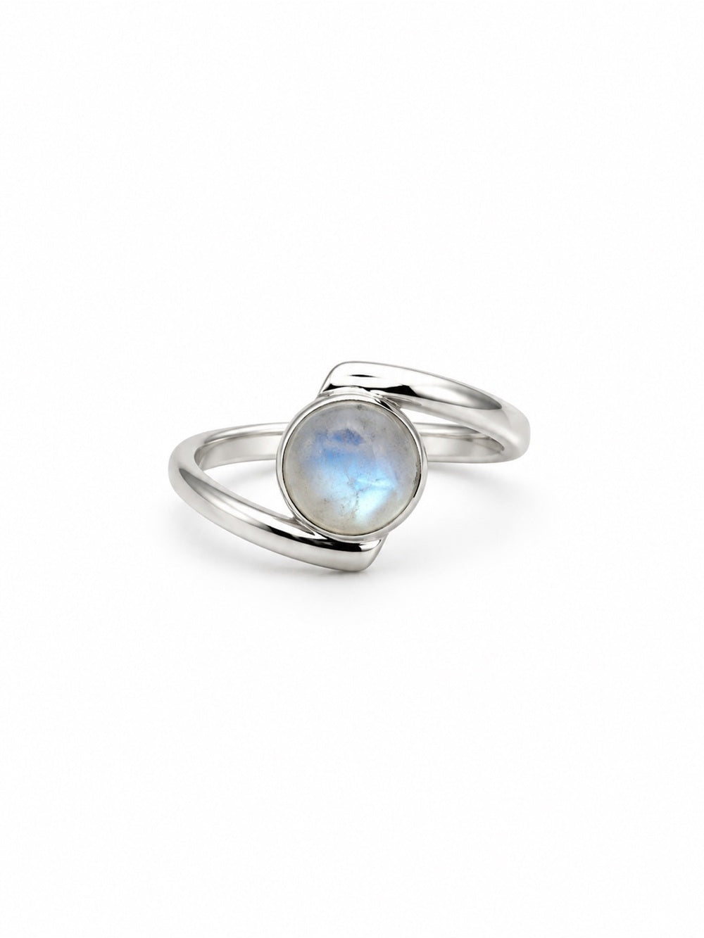 Moonstone Bypass Ring