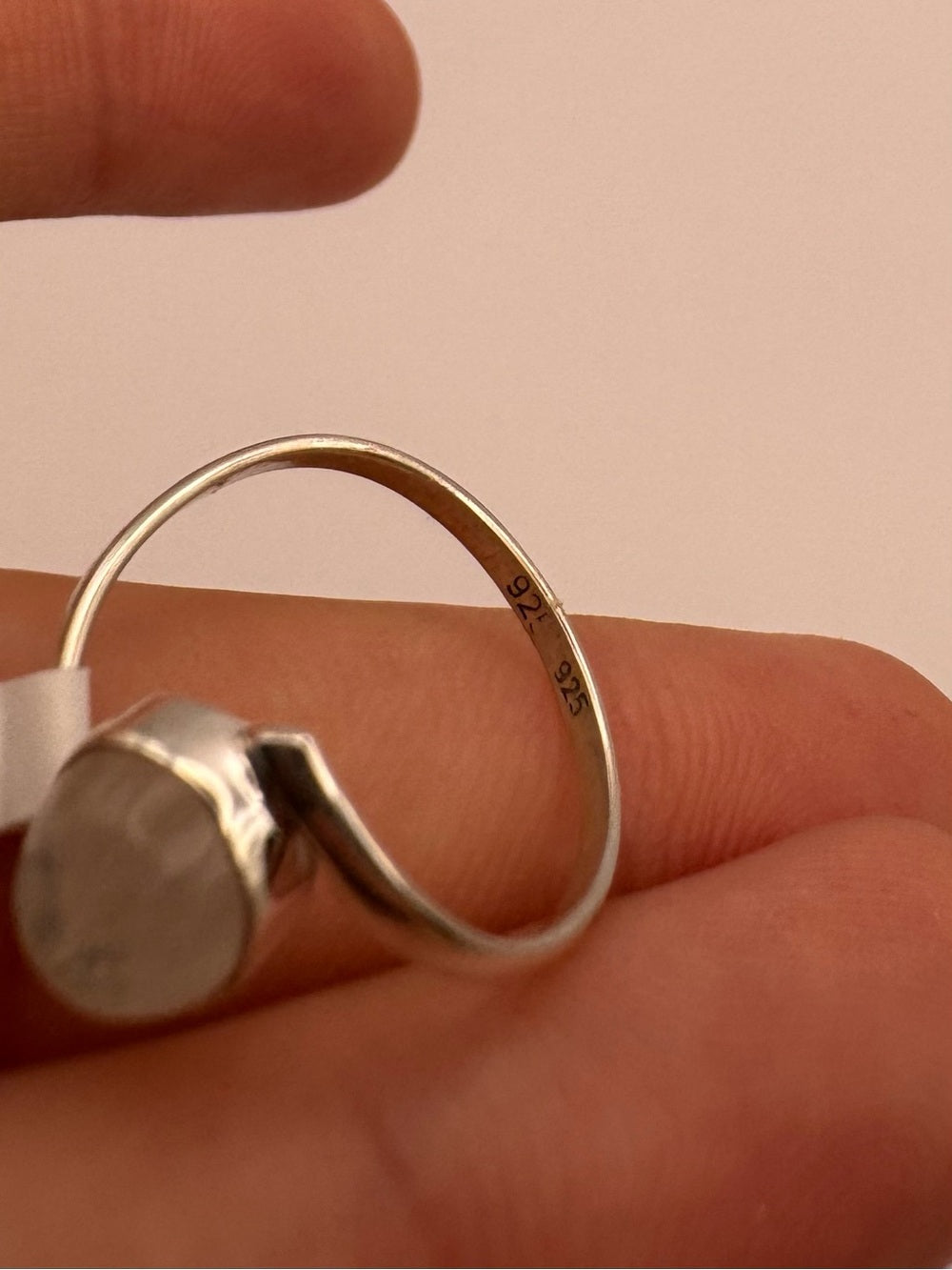 Moonstone Bypass Ring