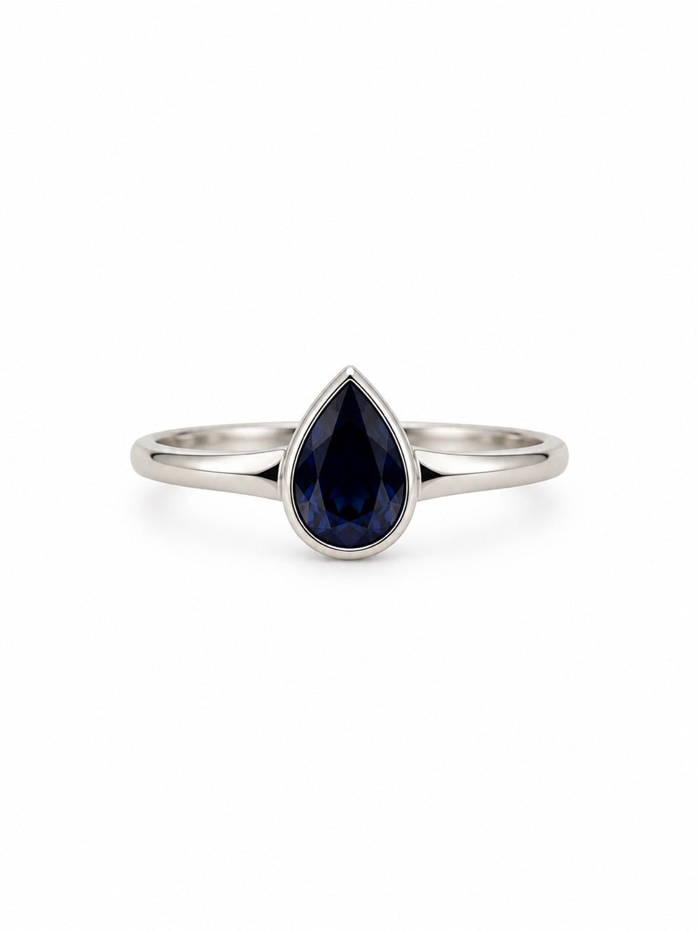 Sapphire Teardrop Ring