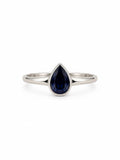 Sapphire Teardrop Ring