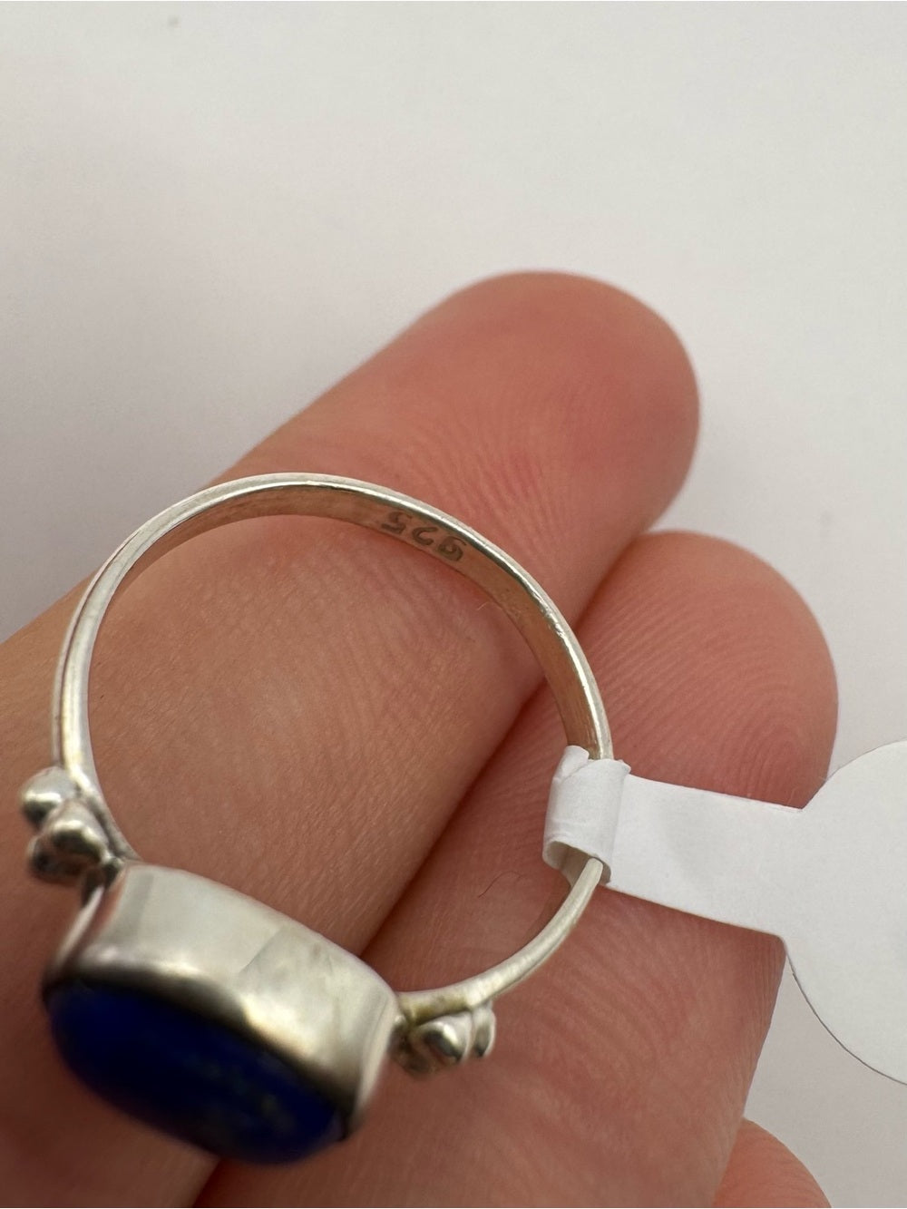 Lapis Bubble Accent Ring