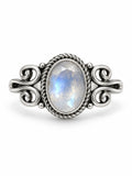 Moonstone Vintage Style Ring (S925)