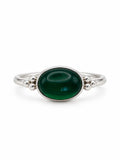 Emerald Bubble Accent Ring