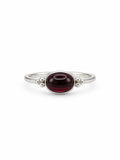 Garnet Bubble Accent Ring