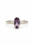 Amethyst Elongated Oval Ring
