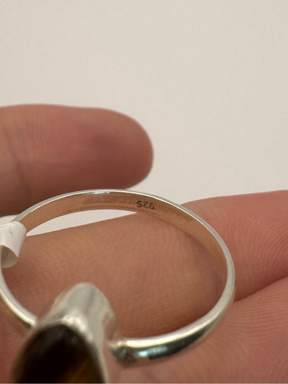 Tigers Eye Marquise Ring