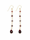 AWHK2 Spinel and Garnet Hook Earrings