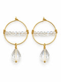 AWHP36 White Topaz Hooks
