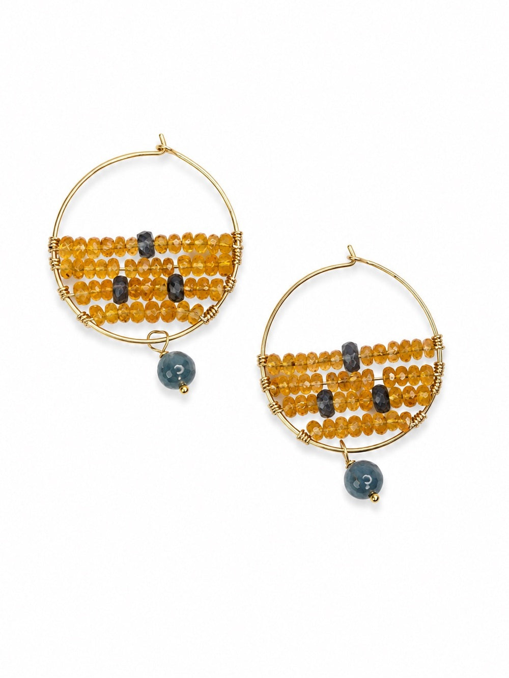 ALHP31 Carnelian and Kyanite Hooks