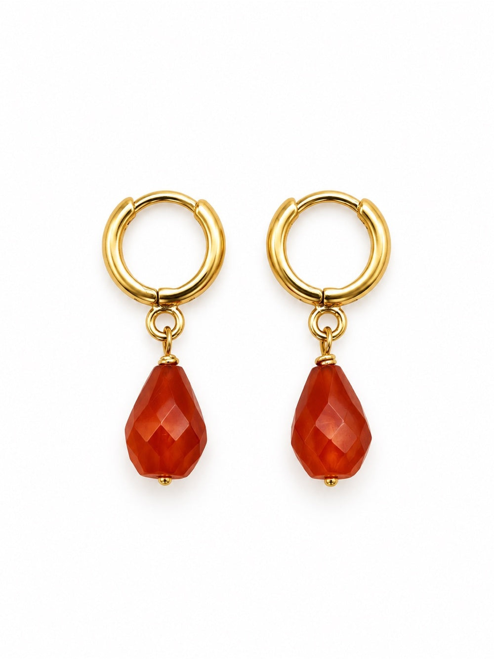 ALH63 Carnelian Huggie