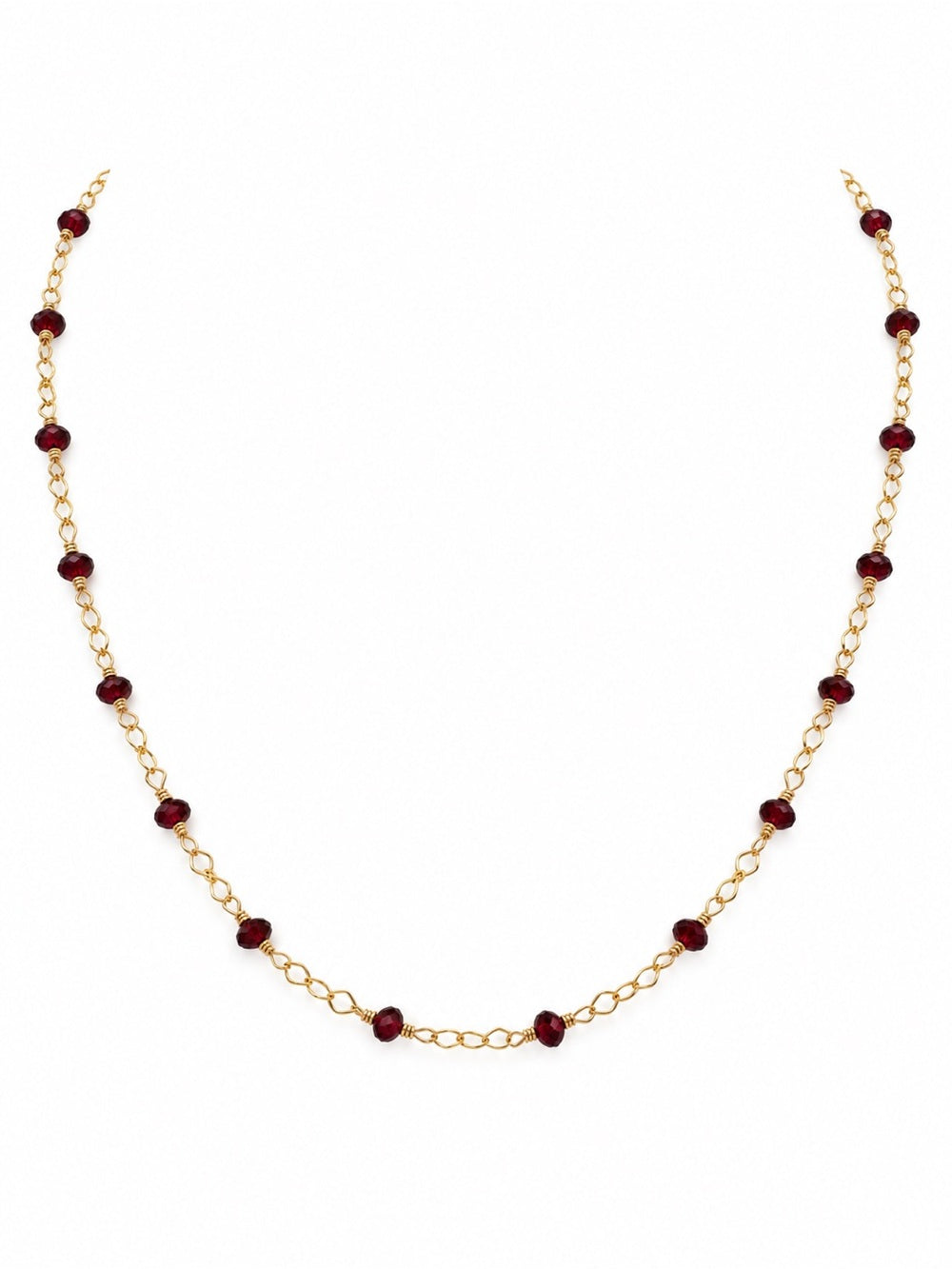 AWN34 Garnet Necklace