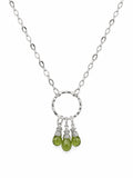 AMN9 Peridot Circle Necklace