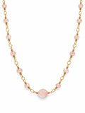 Rose Quartz Seashell Necklace (AWL3)