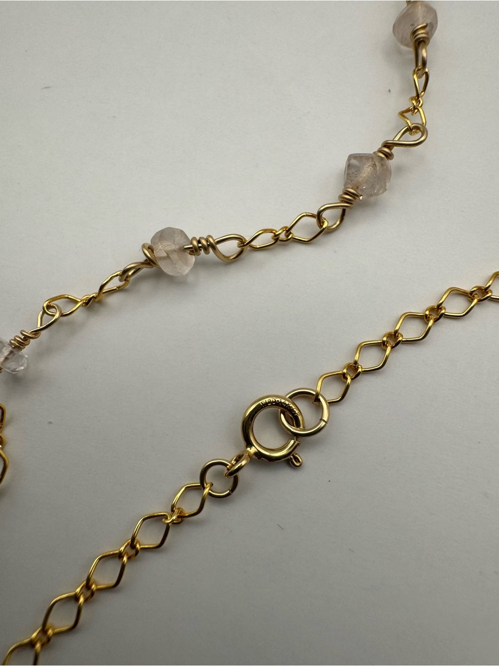 Rose Quartz Seashell Necklace (AWL3)