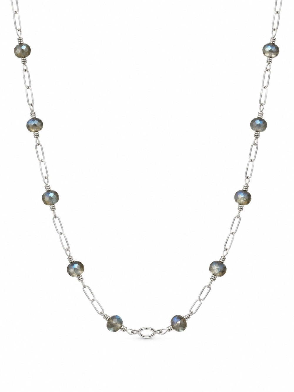 AMN7 Labradorite Bezel Necklace