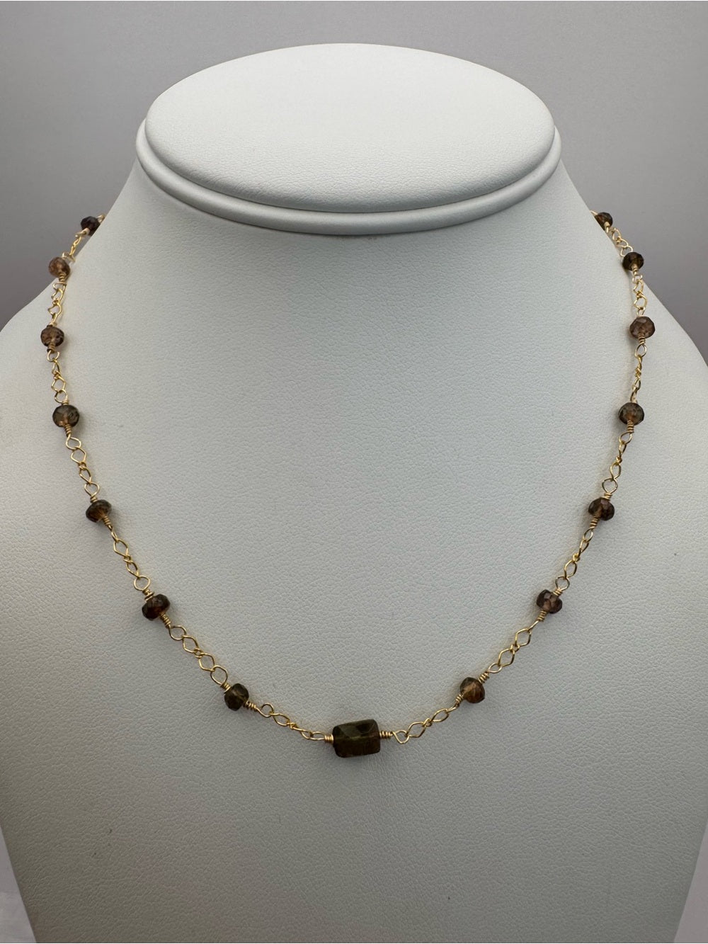 Andalusite Gold Filled Necklace (ALN8)