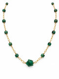 Emerald Star Gold Filled Necklace (ALN41)