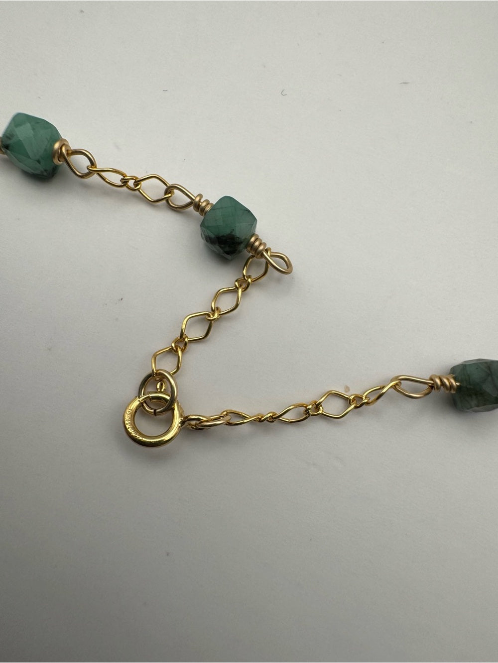 Emerald Star Gold Filled Necklace (ALN41)