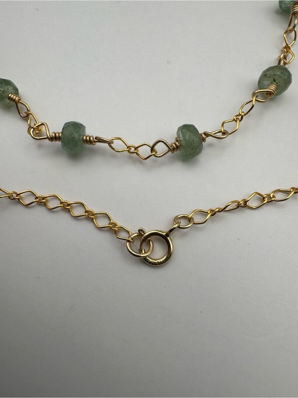 Kyanite Green Gold Filled Necklace (ALN40)