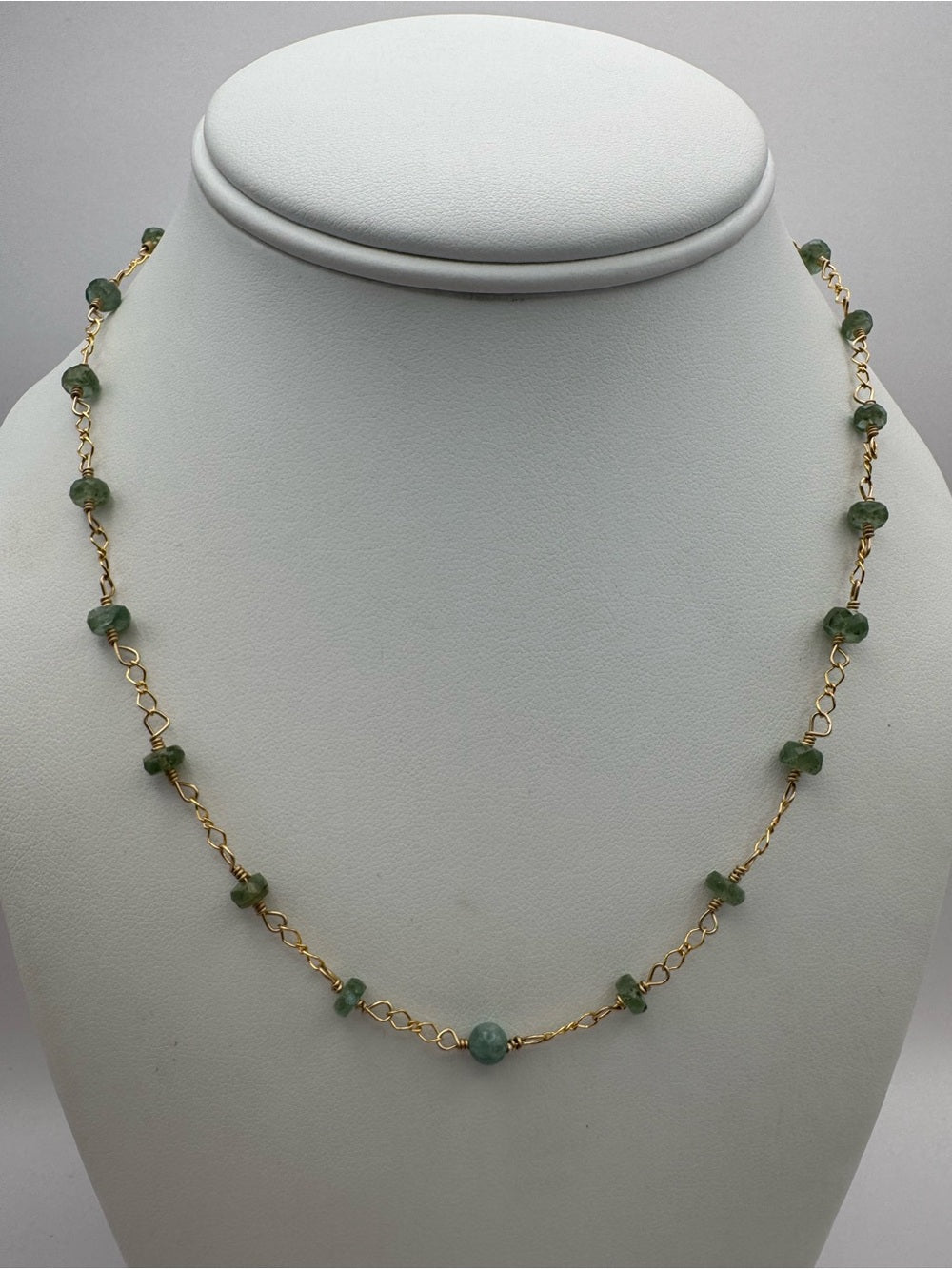 Kyanite Green Gold Filled Necklace (ALN40)